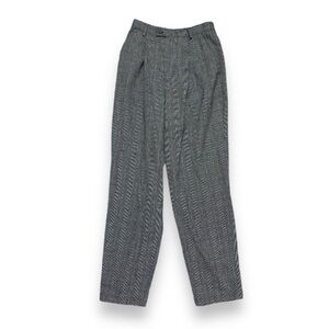 Vintage Jaclyn Smith Black Red Plaid Pants Tailored Trousers Women’s Size 6